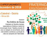 Estudo sobre o tema da Campanha da Fraternidade 2019 acontece em Osório nesta terça-feira