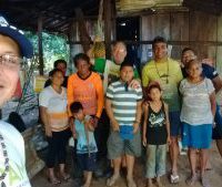Pe. Rodrigo Schüler em visita missionária na Amazônia