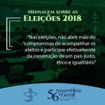Episcopado brasileiro envia mensagem sobre as Eleições 2018