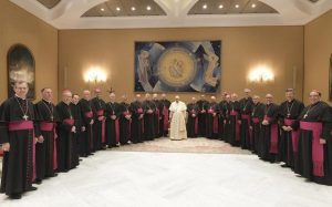 Dom Jaime Pedro Kohl e demais bispos do Rio Grande do Sul se reúnem com papa Francisco