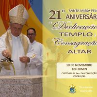 Santa Missa celebra aniversário de Dedicação da Catedral Nossa Senhora da Conceição em Osório
