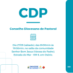 “Planejamento Pastoral” será tema da reunião formativa do Conselho Diocesano de Pastoral (CDP) em 27 de maio